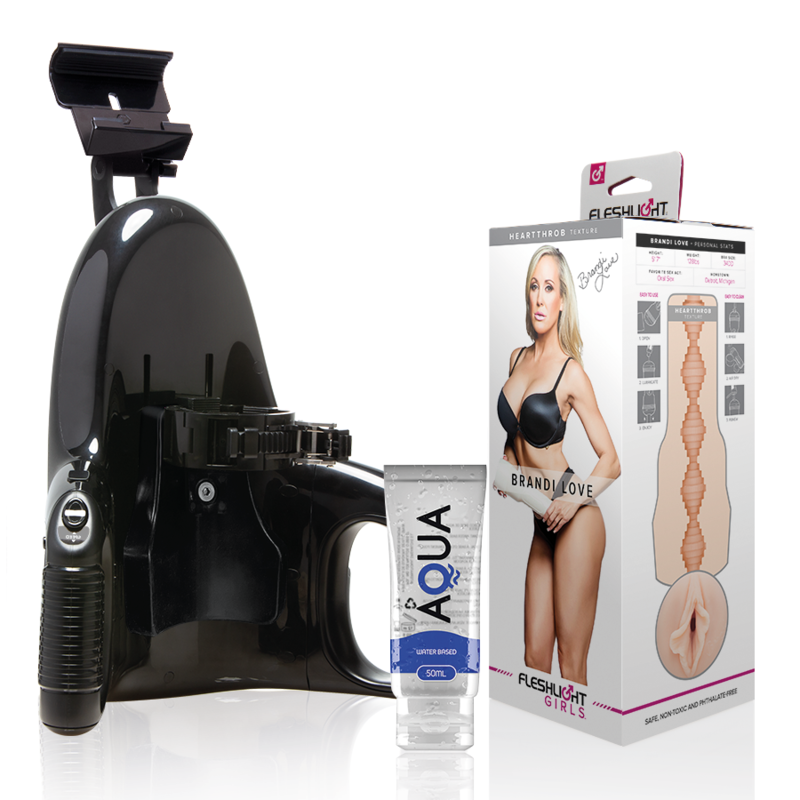 FLESHLIGHT - BRANDI LOVE VAGINA + LANÇAMENTO UNIVERSAL + LUBRIFICANTE AQUA CALIDAD 50 ML