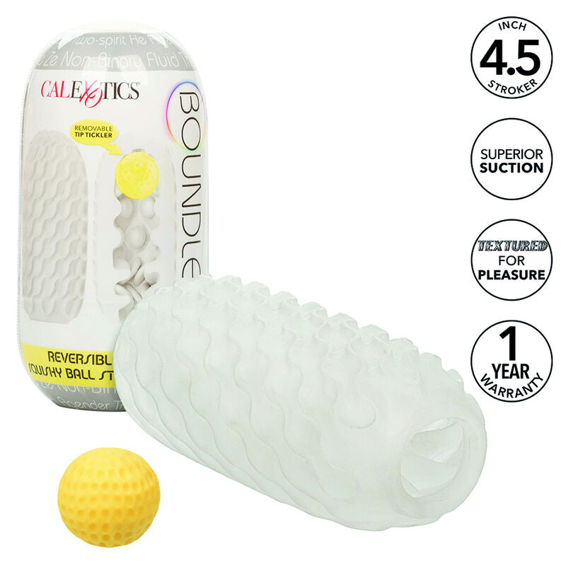 CALEXOTICS - BOUNDLESS STROKER MACIO REVERSÍVEL AMARELO
