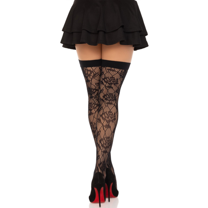 LEG AVENUE - ROSAS SILVESTRES NEGRAS