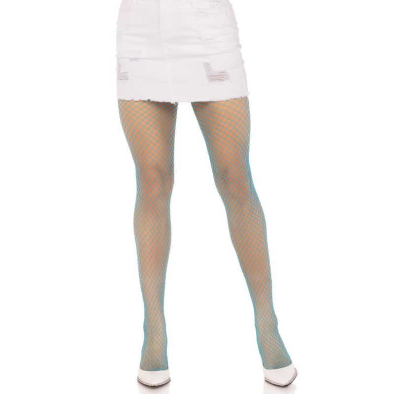 LEG AVENUE - RED DE LYCRA MEIA-CALA AZUL