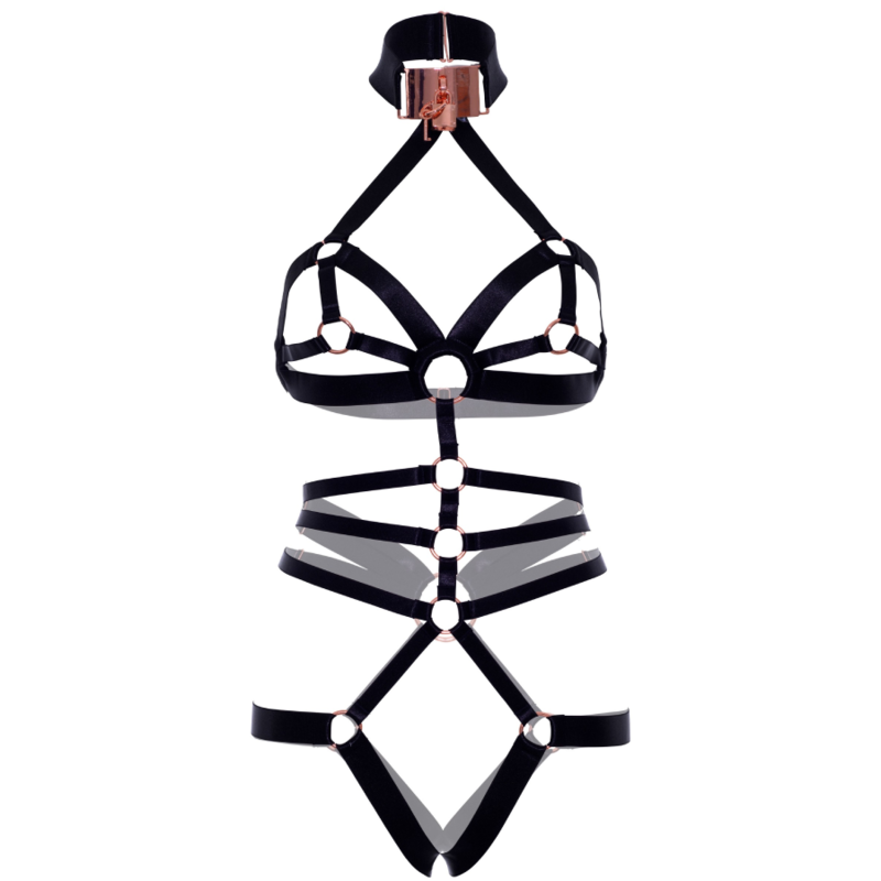 LEG AVENUE - ARNÊS BODY ELÁSTICO ABERTO