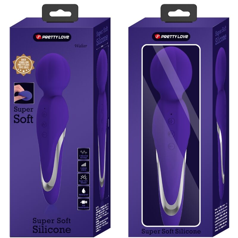 PRETTY LOVE - WALTER VIBRADOR WAND ROXO