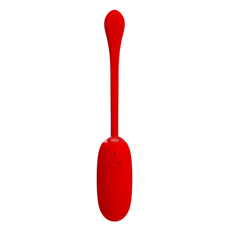 PRETTY LOVE - JULIUS OVO VIBRADOR IMPERMEÁVEL E RECARREGÁVEL VERMELHO