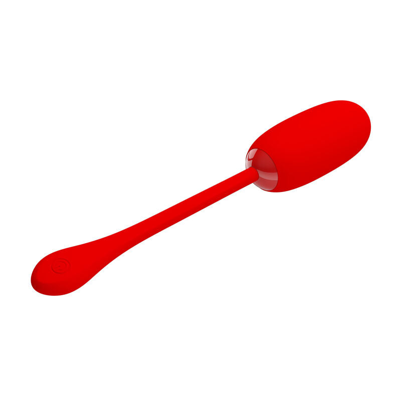 PRETTY LOVE - JULIUS OVO VIBRADOR IMPERMEÁVEL E RECARREGÁVEL VERMELHO