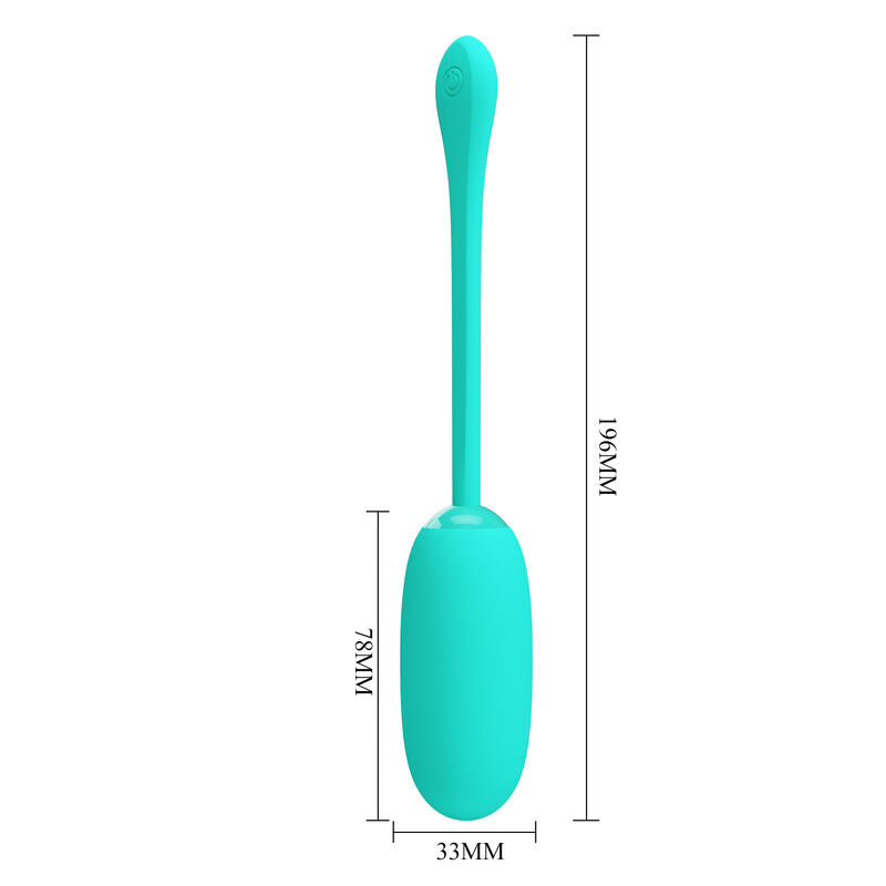 PRETTY LOVE - JULIUS OVO VIBRADOR IMPERMEÁVEL E RECARREGÁVEL VERDE ÁGUA