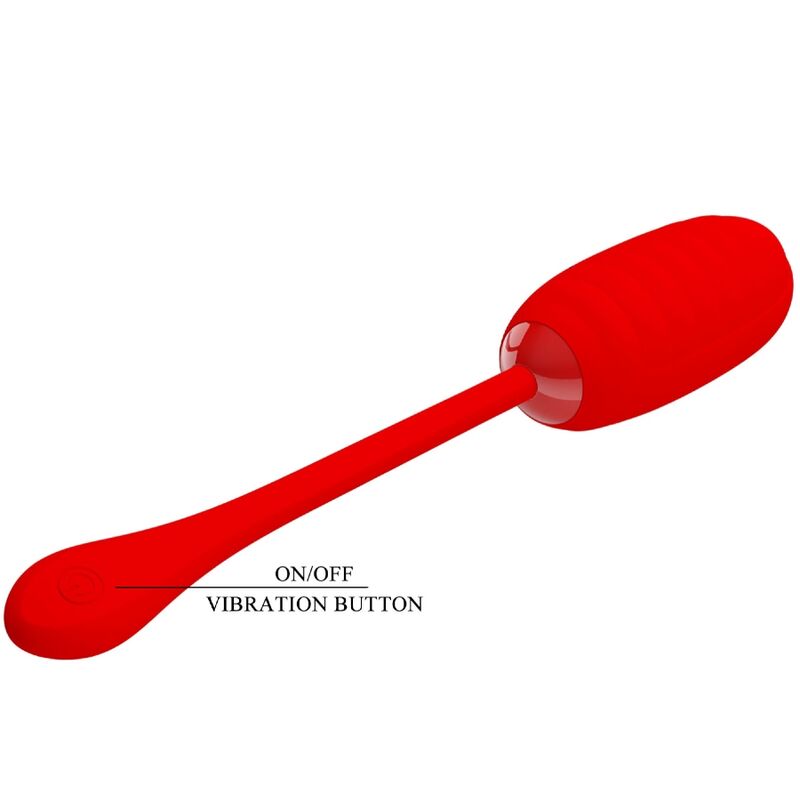 PRETTY LOVE - KIRK OVO VIBRADOR RECARREGÁVEL VERMELHO