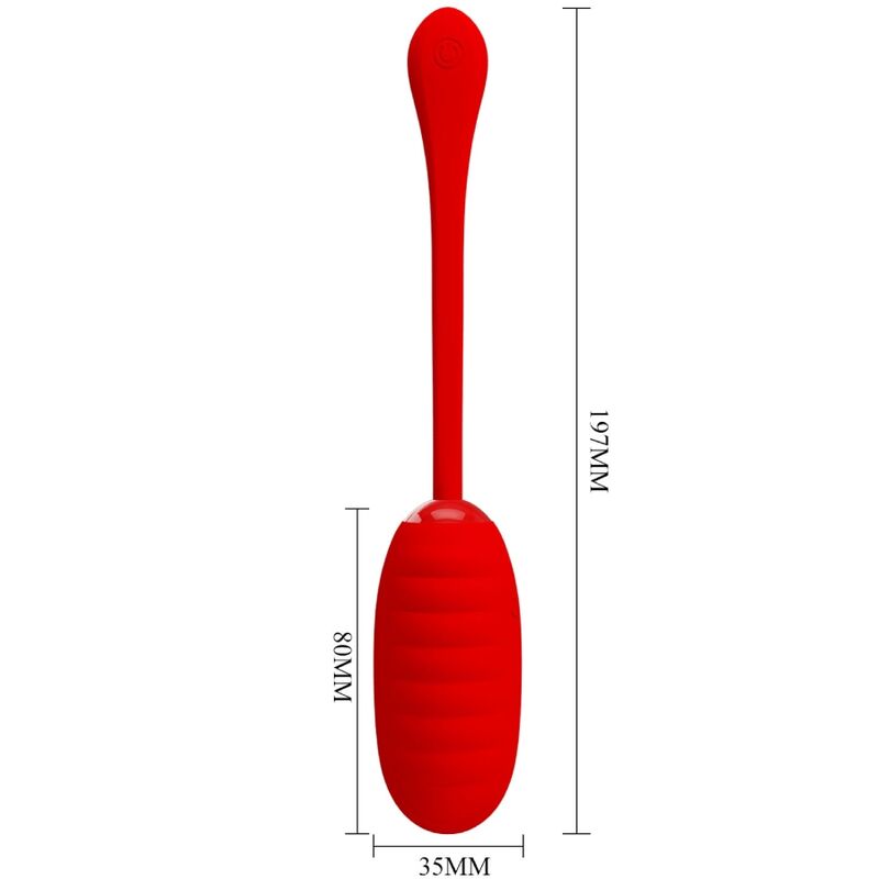 PRETTY LOVE - KIRK OVO VIBRADOR RECARREGÁVEL VERMELHO