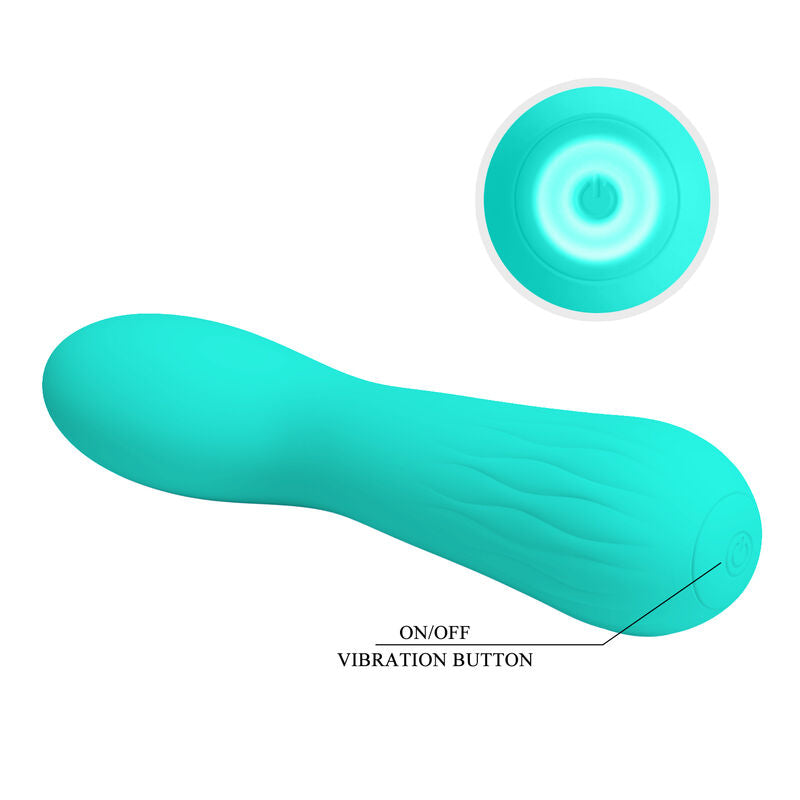 PRETTY LOVE - FAUN VIBRADOR RECARREGÁVEL VERDE ÁGUA