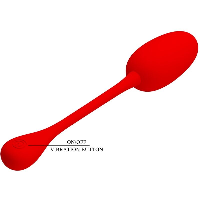 PRETTY LOVE - KNUCKER OVO VIBRADOR RECARREGÁVEL VERMELHO