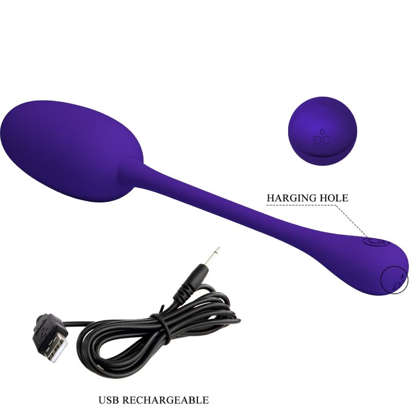 PRETTY LOVE - KNUCKER OVO VIBRADOR RECARREGÁVEL LILÁS