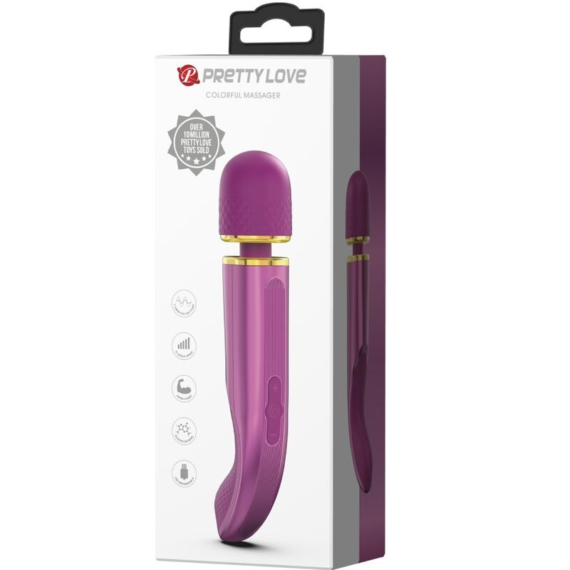 PRETTY LOVE - MASAJEADOR 7 MODOS DE VIBRAO ROXO