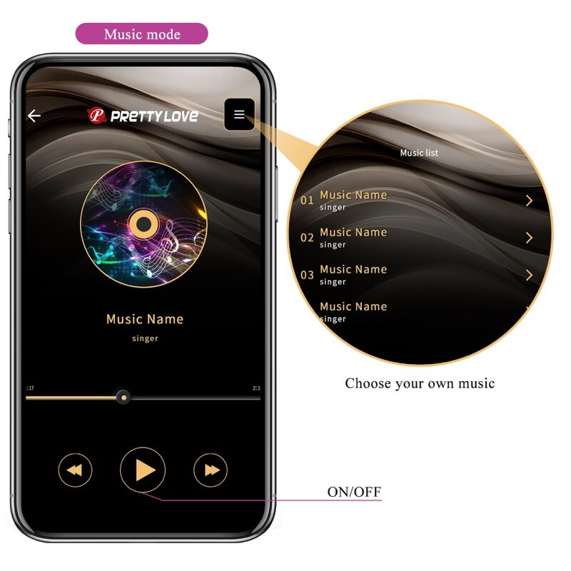 PRETTY LOVE - JAYLEEN VIBRADOR APP CONTROL REMOTO ROXO