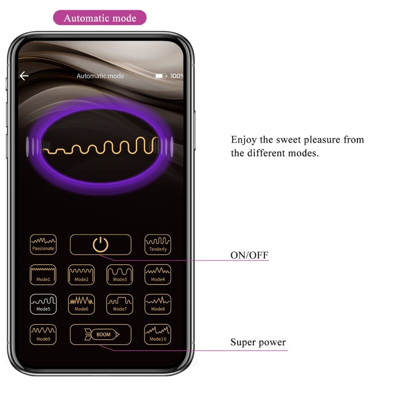 PRETTY LOVE - JAYLEEN VIBRADOR APP CONTROL REMOTO ROXO