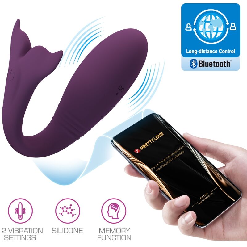PRETTY LOVE - JAYLEEN VIBRADOR APP CONTROL REMOTO ROXO