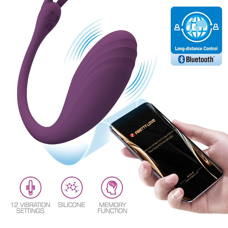 PRETTY LOVE - CATALINA VIBRADOR APP CONTROL REMOTO ROXO