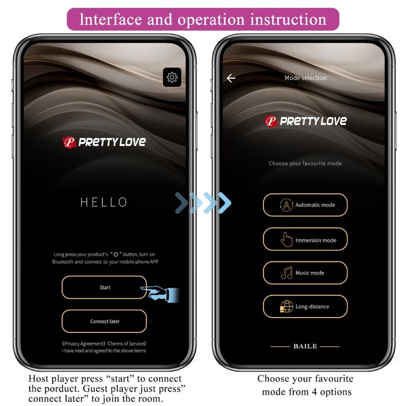 PRETTY LOVE - CATALINA VIBRADOR APP CONTROL REMOTO ROXO
