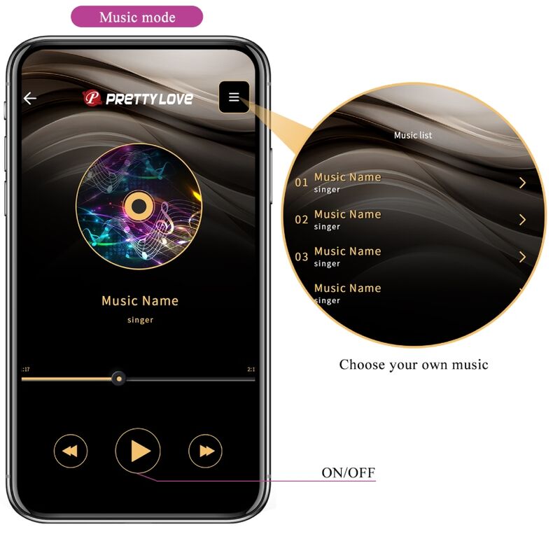 PRETTY LOVE - CATALINA VIBRADOR APP CONTROL REMOTO ROXO
