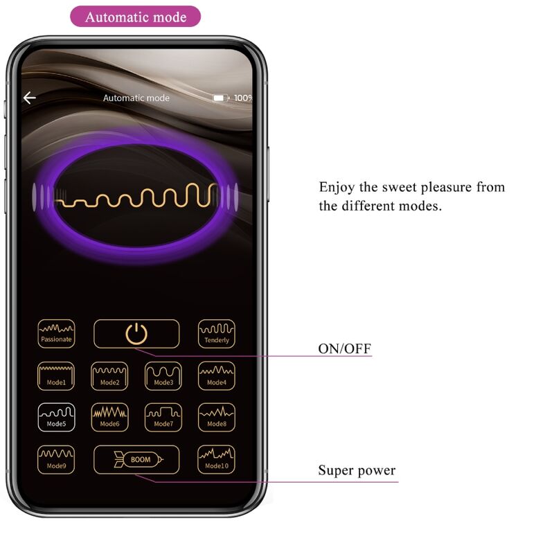 PRETTY LOVE - CATALINA VIBRADOR APP CONTROL REMOTO ROXO