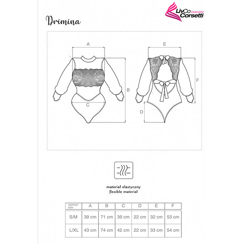 Livco Corsetti Moda - Drimina LC90690 Body Azul Marinho
