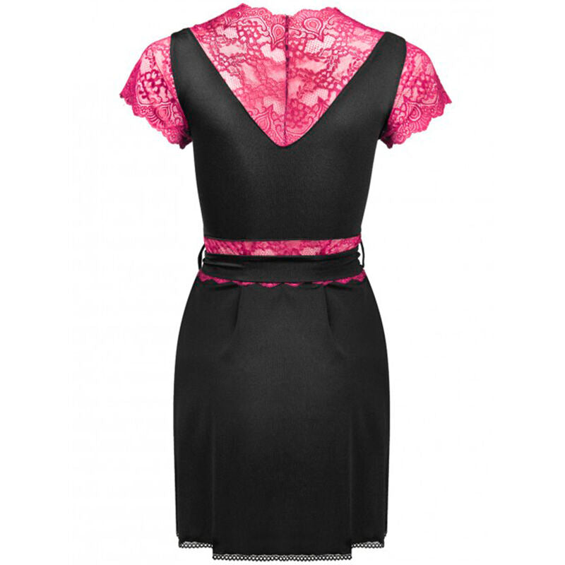 LIVCO CORSETTI FASHION - KUMIKO LC 90428 ROBE + CUECA PRETO L/XL
