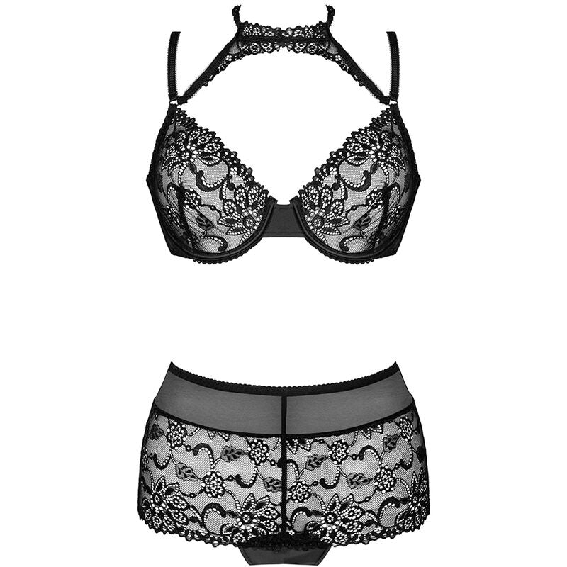 Livco Corsetti Fashion - Colección Linera For The Senses Sutiã + Calcinhas Pretas