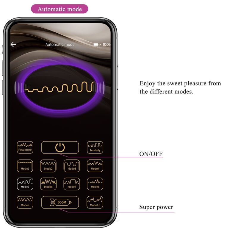 PRETTY LOVE - ELVIRA KEGEL BALLS APP CONTROL REMOTO ROXO