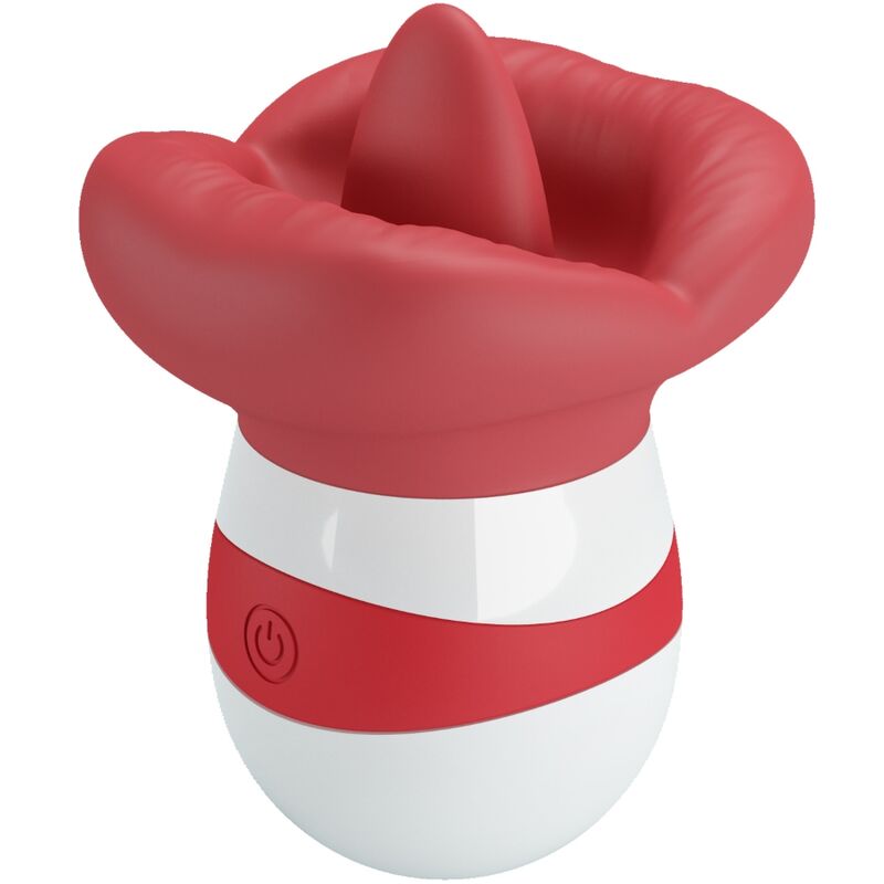 PRETTY LOVE - MINA ESTIMULADOR EM FORMA DE LÍNGUA VERMELHO CLARO