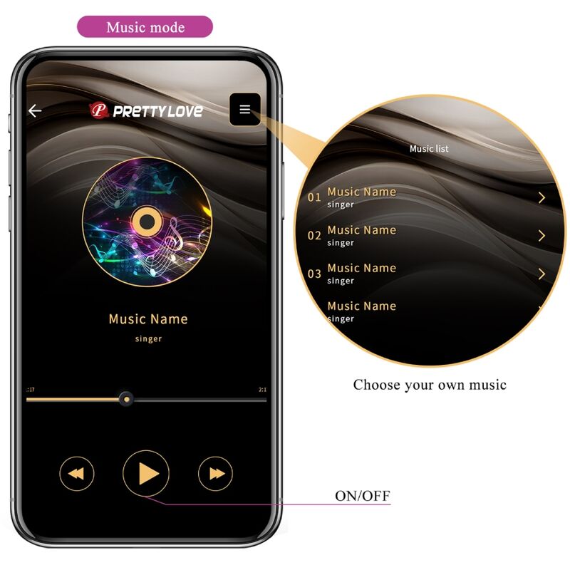 PRETTY LOVE - BILLY CONTROLE REMOTO VIBRATION ROXO APLICATIVO GRATUITO
