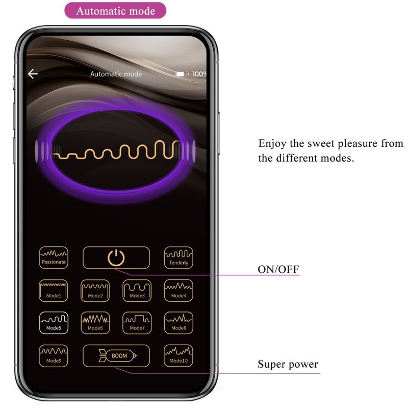 PRETTY LOVE - BILLY CONTROLE REMOTO VIBRATION ROXO APLICATIVO GRATUITO