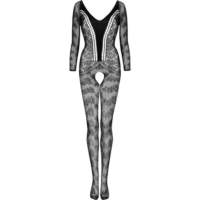 LIVCO CORSETTI FASHION - CORDILL LC 17357 BODYSTOCKING CROTCHLESS PRETO TAMANHO ÚNICO