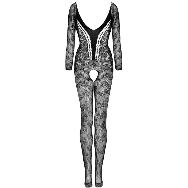 LIVCO CORSETTI FASHION - CORDILL LC 17357 BODYSTOCKING CROTCHLESS PRETO TAMANHO ÚNICO