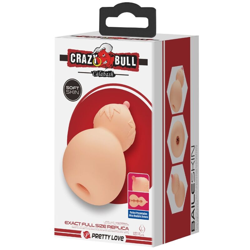 CRAZY BULL - CALABASH MASTURBADOR EM FORMA DE SEIO