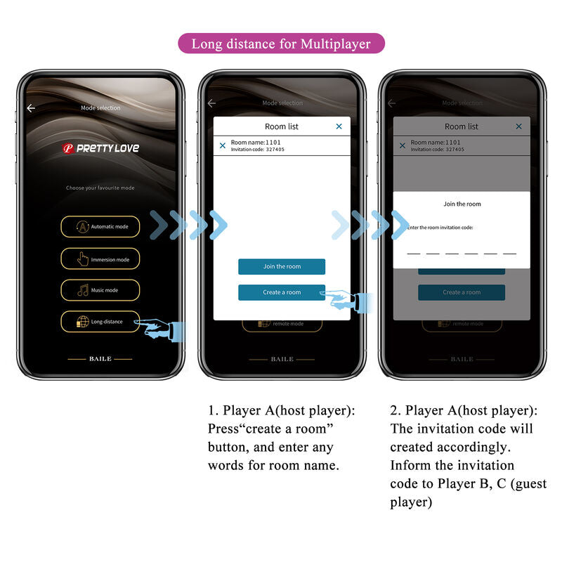 PRETTY LOVE - HECTOR VIBRADOR ELECTROSHOCK COM CONTROLO APP LILÁS