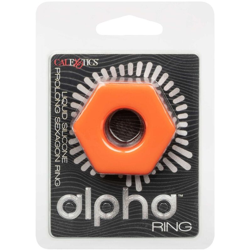 CALEXÓTICAS - ALPHA ANEL PROLONG SEXAGON LARANJA