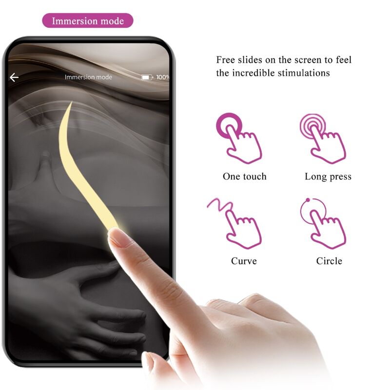 PRETTY LOVE - AUGUST VIBRADOR DUPLO PRAZER COM CONTROLO APP