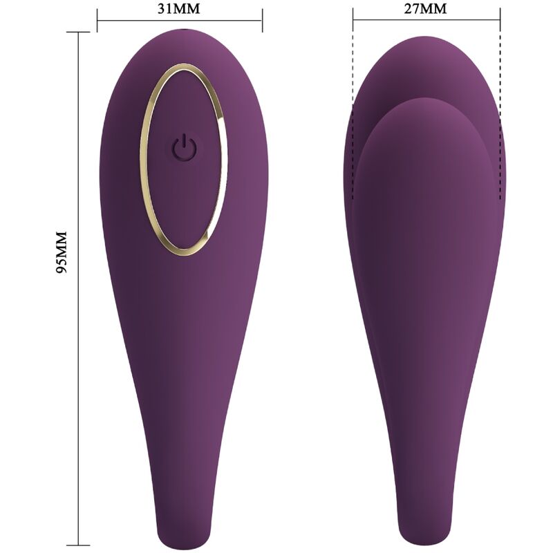 PRETTY LOVE - AUGUST VIBRADOR DUPLO PRAZER COM CONTROLO APP