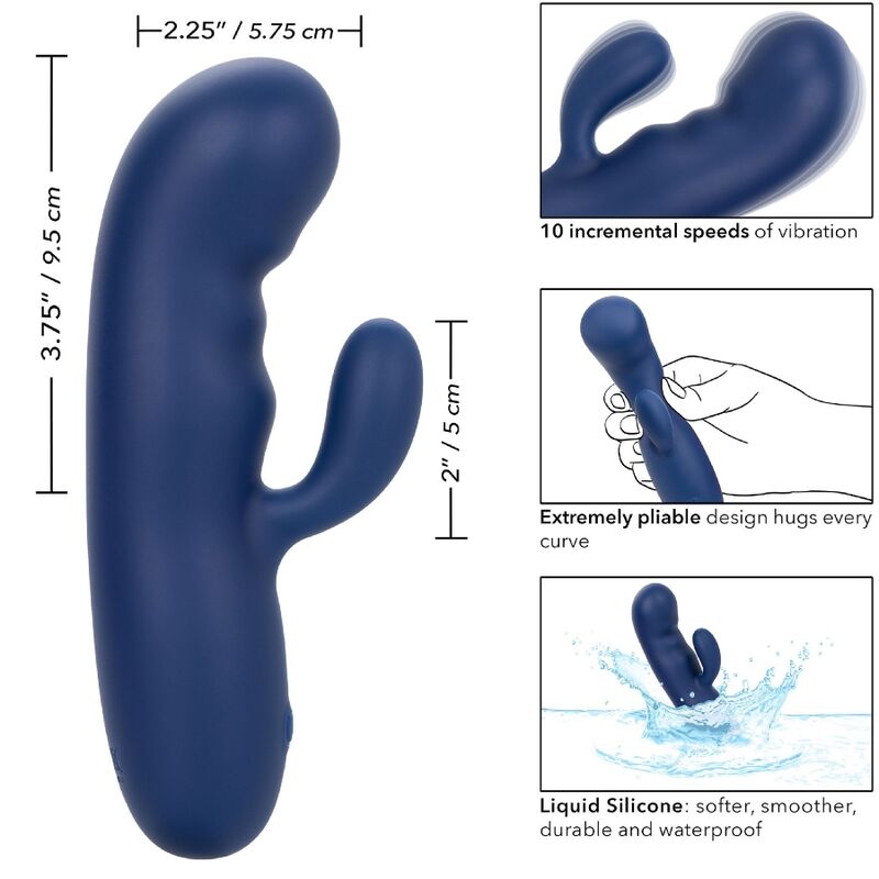 CALEXOTICS - DÚO DE SEDA Y CACHEMIRA AZUL