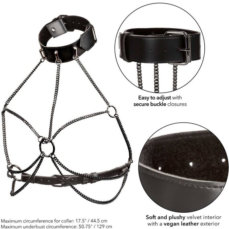 CALEXOTICS - EUPHORIA COLLAR DE CADENA MÚLTIPLE TALLA GRANDE