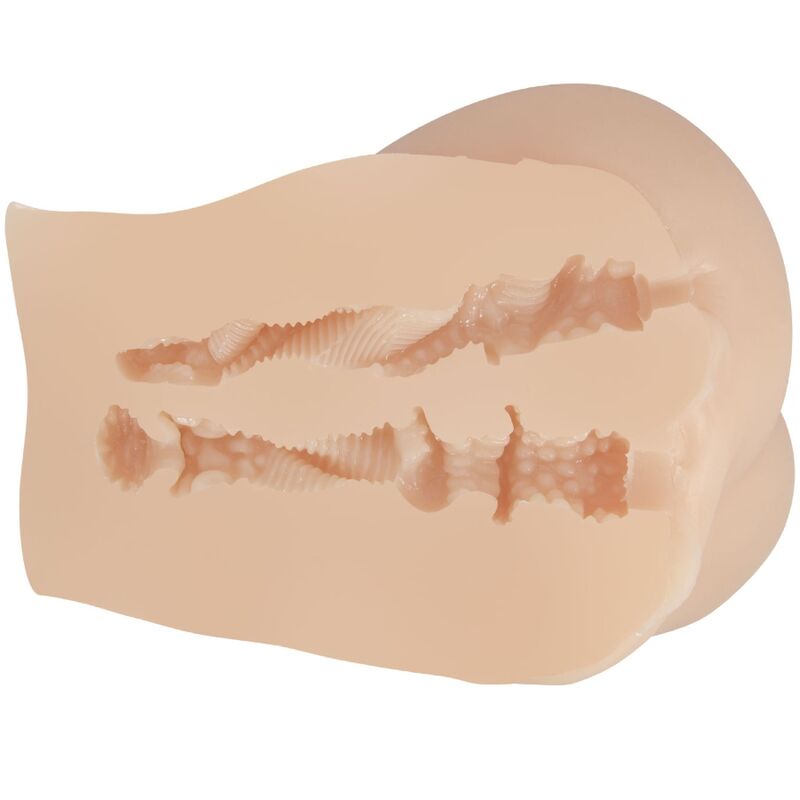 CRAZY BULL - VIBRADOR REALISTA DE VAGINA Y NUS EMILIA