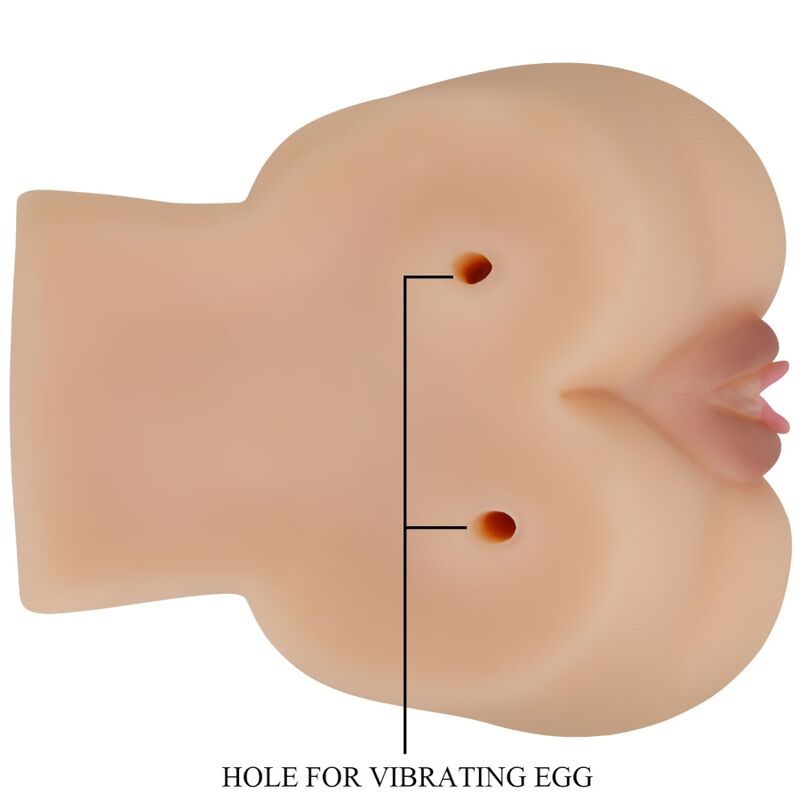 CRAZY BULL - VIBRADOR REALISTA DE VAGINA Y NUS KYLIE