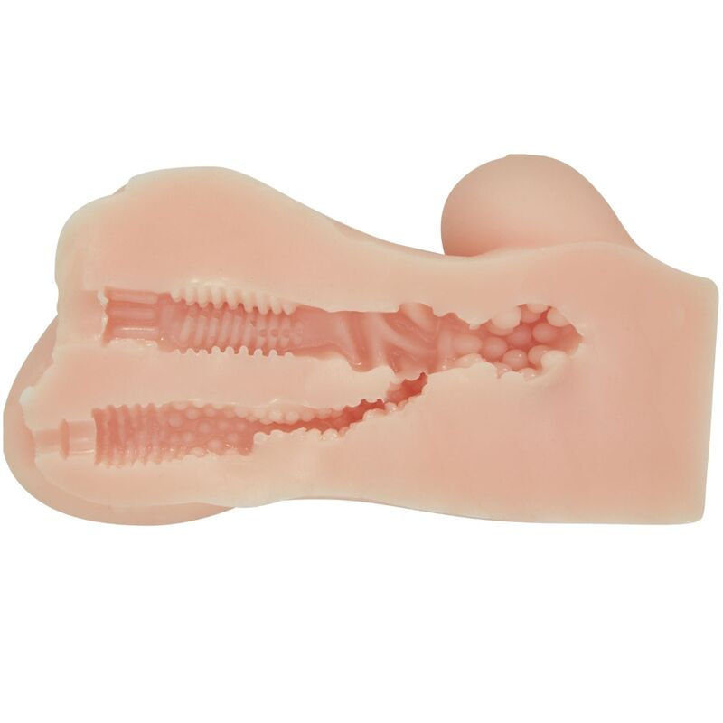 CRAZY BULL - VIBRADOR REALISTA DE VAGINA Y NUS HANNAH