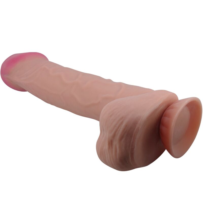 PRETTY LOVE - SLIDING SKIN SERIES DILDO REALISTA COM VENTOSA PELE DESLIZANTE MORENO 26 CM