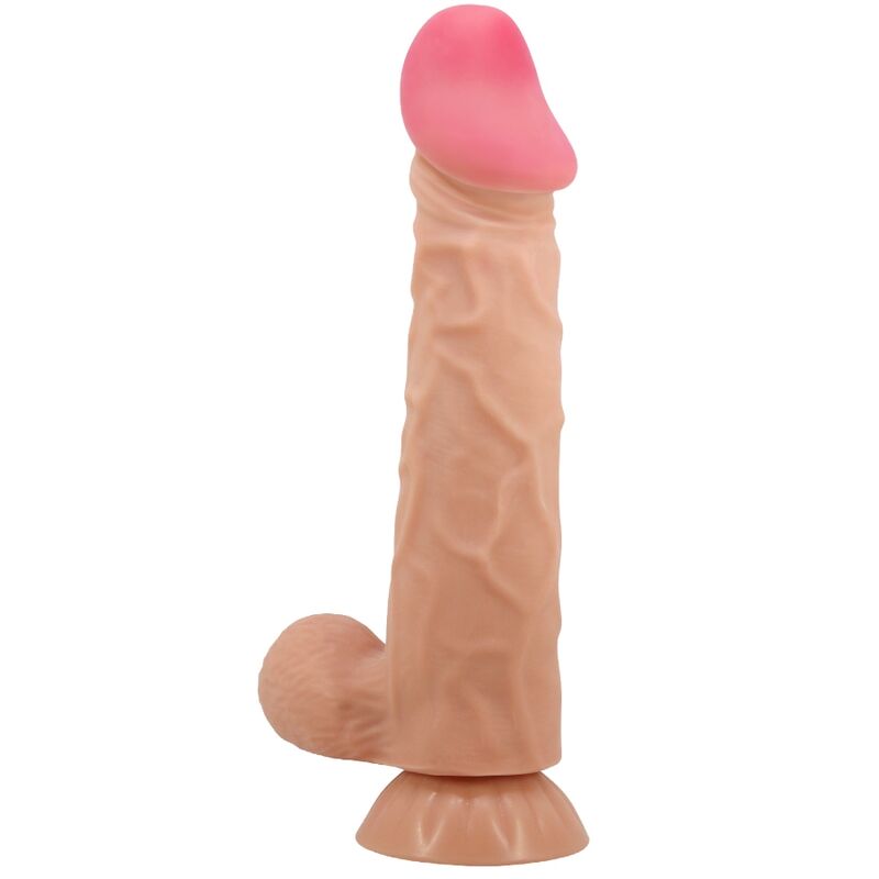 PRETTY LOVE - SLIDING SKIN SERIES DILDO REALISTA COM VENTOSA PELE DESLIZANTE 24 CM