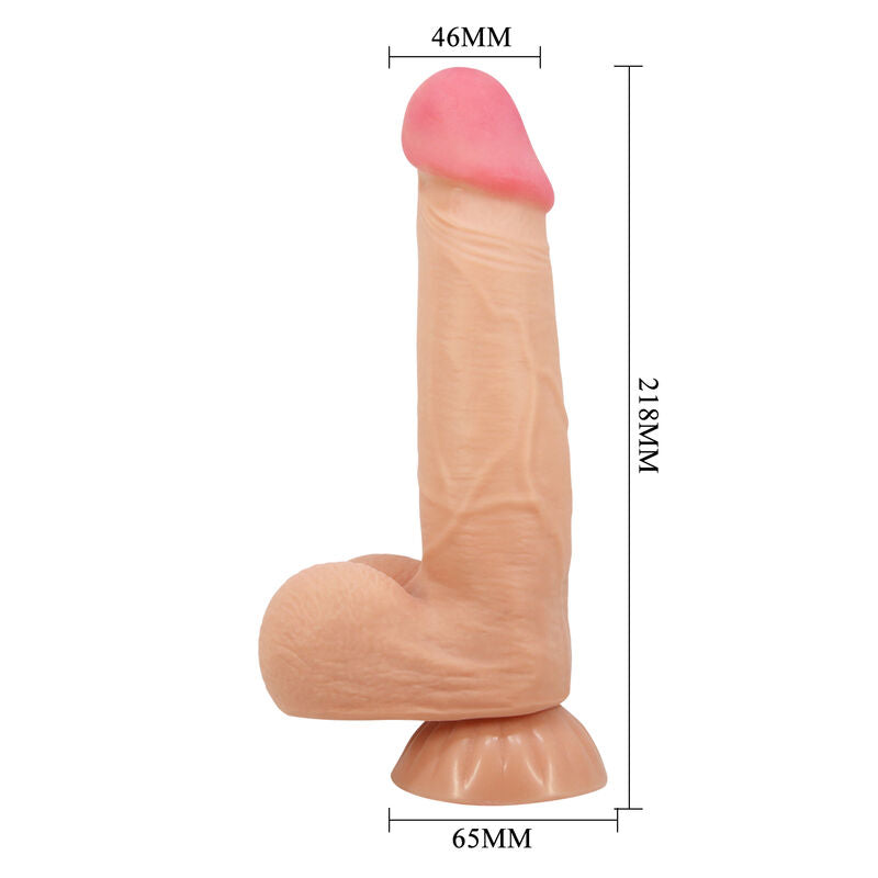 PRETTY LOVE - SLIDING SKIN SERIES DILDO REALISTA COM VENTOSA PELE DESLIZANTE 21,8 CM