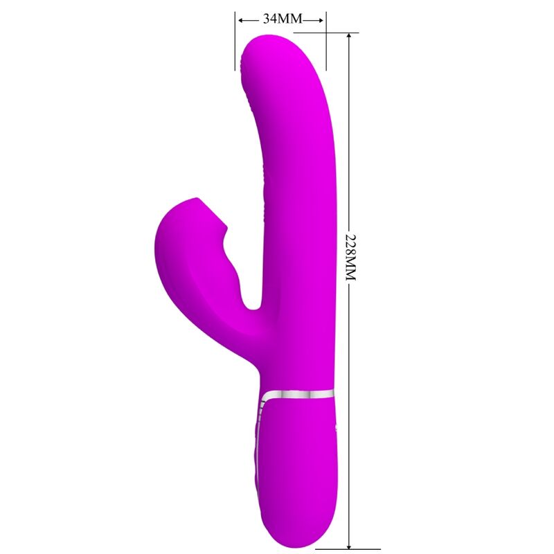 Pretty Love - Perlita Multifuncional 3 en 1 Vibrador Punto G Violeta