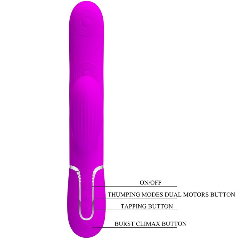 Pretty Love - Perlita Multifuncional 3 en 1 Vibrador Punto G Violeta