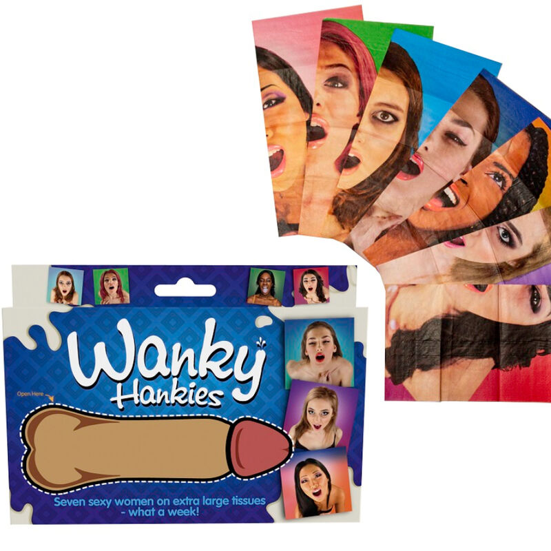SPENCER &amp; FLEETWOOD - WANKY HANKIES 7 LENÇOS EXTRA GRANDES PARA MUJERES