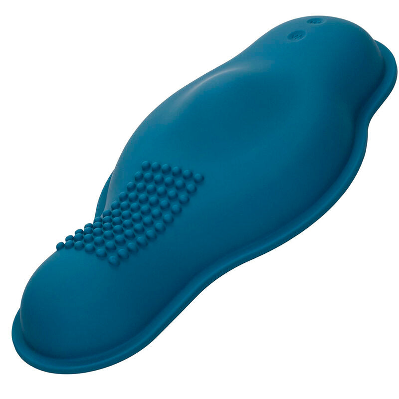 CALEXOTICS - RIDER MASSAJADOR DUPLO MOTOR COM CONTROLO REMOTO AZUL