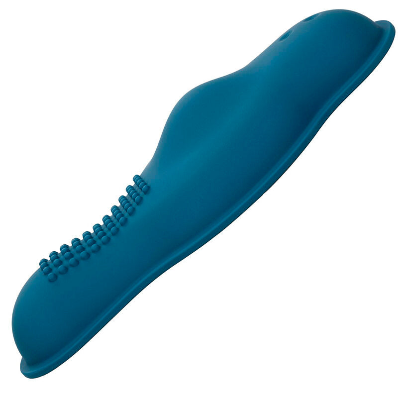 CALEXOTICS - RIDER MASSAJADOR DUPLO MOTOR COM CONTROLO REMOTO AZUL