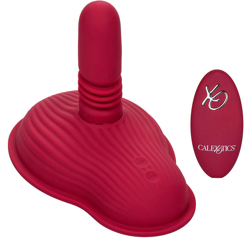 CALEXOTICS - RIDER MASSAJADOR DUPLO MOTOR COM CONTROLO REMOTO VERMELHO